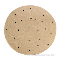 Eco-friendly Jute round baby child kids play mat